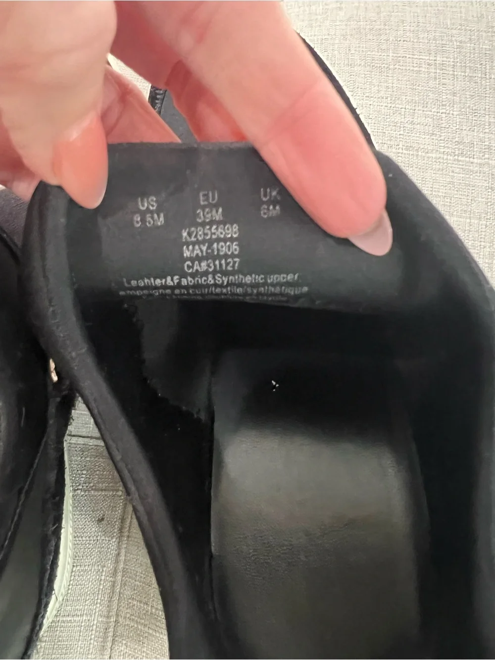 DKNY Black Slip-On Platform Sneakers with Logo Strap